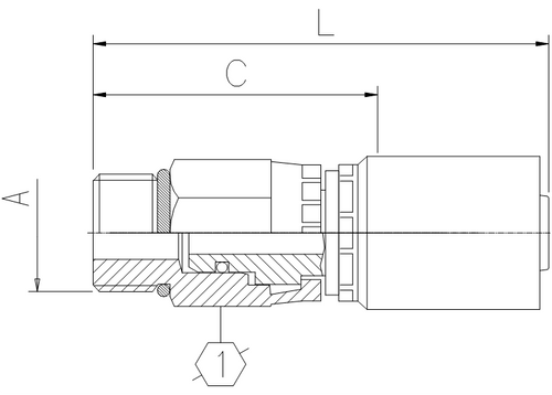 B2 SERIES: Hose -08 X ORB M SWIV -10