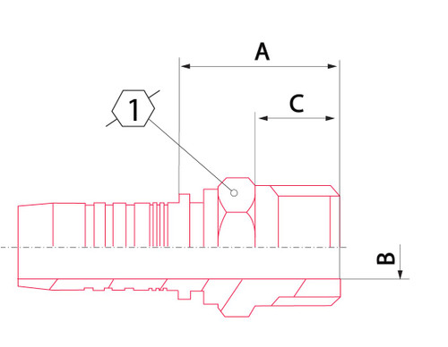 X SERIES: Hose -16 X NPT M -16