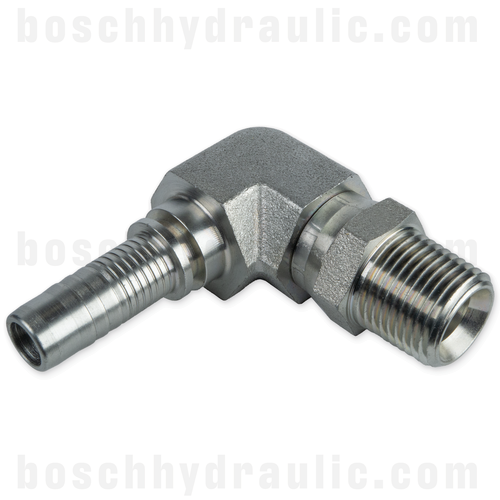 -06 NPT MALE SWIVEL X -06 HOSE X SERIES BLOCK ELBOW 90°