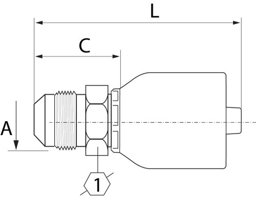 SG SERIES: Hose -10 X JIC M -12