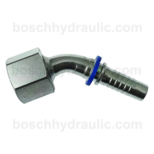 X SERIES: Hose -08 X ORFS F -10; 45° Elbow