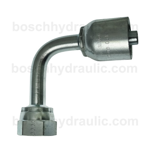 SG SERIES: Hose -06 X ORFS F -08; 90° Long Elbow