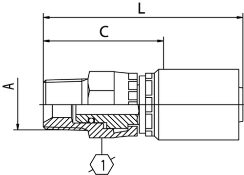 B2 SERIES: Hose -04 X NPT M SWIV -02