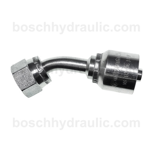 B2 SERIES: Hose -06 X SAE 45 F -06; 45° Elbow