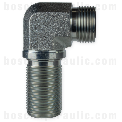 -08 ORFS BULKHEAD MALE X -08 ORFS FEMALE 90°