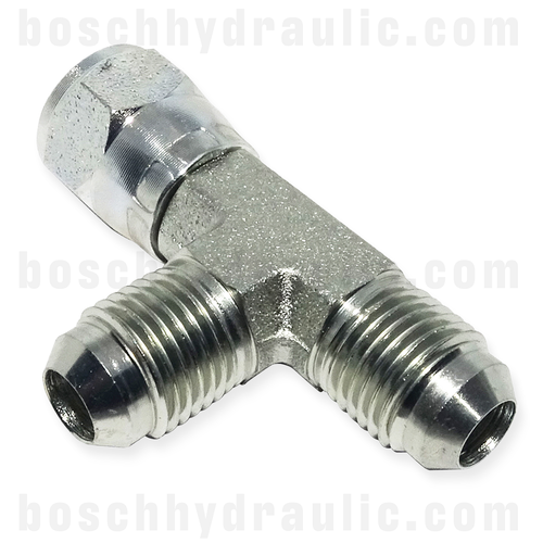 -04 JIC FEMALE SWIVEL X -04 JIC MALE RUN TEE