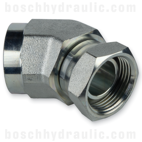 -06 NPT FEMALE X -06 NPSM FEMALE 45°