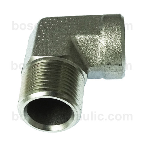 NPT M -12 X NPT F -08; 90° Elbow