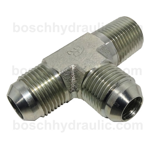 NPT M -08 X JIC M -10, RUN TEE