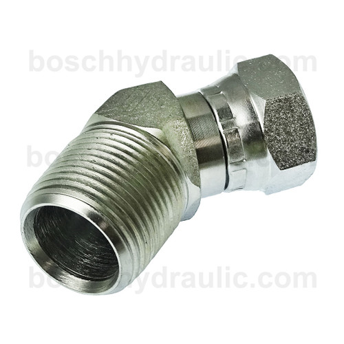 NPT M -12 X NPSM F -08; 45° Elbow