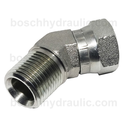 NPT M -12 X NPSM F -12; 45° Elbow