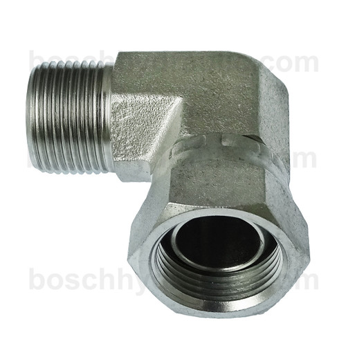 NPT M -12 X NPSM F -12; 90° Elbow