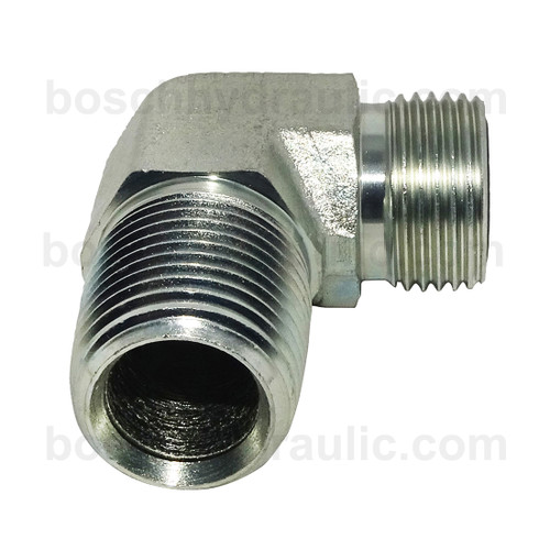 NPT M -08 X ORFS M -10; 90° Elbow
