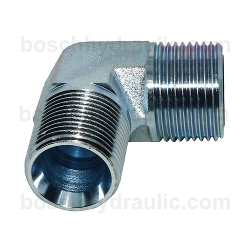 NPT M -12 X ORFS M -12; 90° Elbow