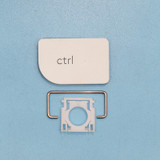 White Ctrl and hinge (black)