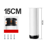 White 15cm (Brushed Silver)