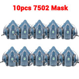 10pcs 7502 Gas Mask (Yellow)