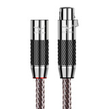 xlr male to female (black) - 726