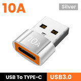 C to USB silver (green)