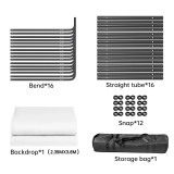 240x400cm White (Lavender)