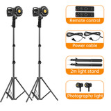 2pcs with tripod (PURPLE)