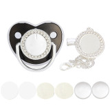 10 Sets Black Silver (Beige)