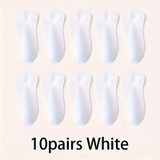 10pairs White (Red blue)