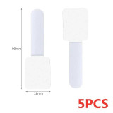 5PCS White (black)