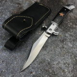 black leather (Burgundy)