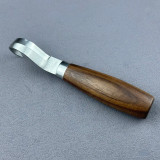 Bent Knife (Red, Silver Tone)