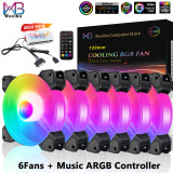 6 Fans With Control (Black) - 927