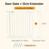 White 87-99cm (black) - 473