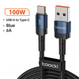 USB A to C Blue (black) - 498