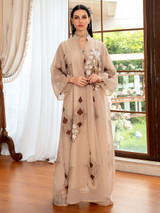 Apricot Dress (Brown) - 439