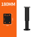 Black 180mm (Bright Chrome)