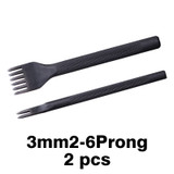 3mm 2-6 Prong-(2pcs) (Blue)