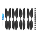 Silver 4 pairs (black)