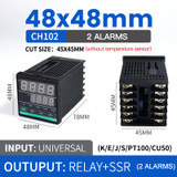 CH102 with 2 alarms (WHITE)