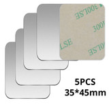 5pcs 35x45mm Silver (dark blue)