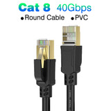 CAT8 40G Round (black) - 741