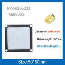 50mm SMA male (EU) (WHITE)