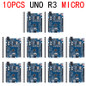 10PCS-UNO R3 MICRO (WHITE)