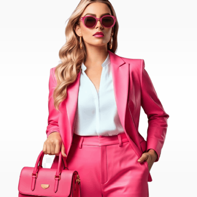 Woman wearing summer fashion outfit