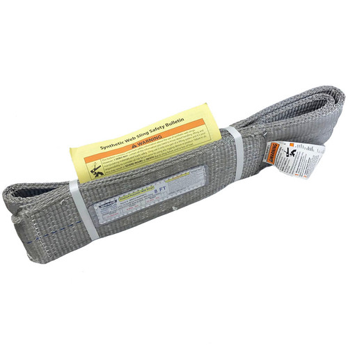 Eye&Eye Double Ply 4 inch Polyester Web Sling Type 3 x 8FT