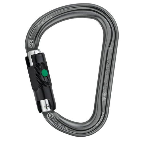 M36ABL Petzl William Ball-Lock Silver Carabiner