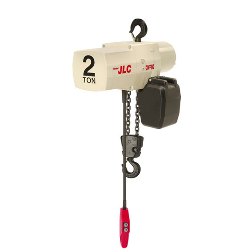 2 ton x 15 ft lift Coffing JLC Chain Hoist 230/460 3-Phase