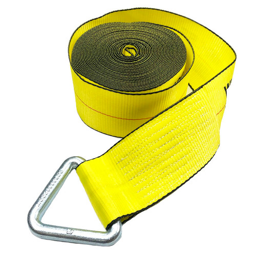4 inch x 40 feet Polyester Winch Strap with D-ring