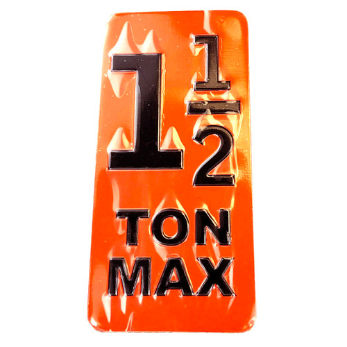 CM Hoist 1-1/2 Ton Cyclone Inlay Label