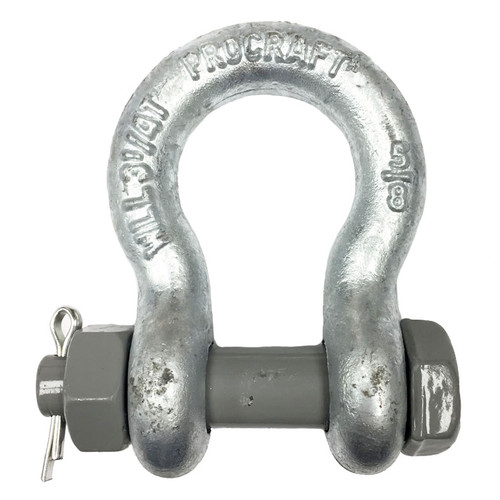 5/8 inch Procraft Load Rated Bolt Type Anchor Shackles