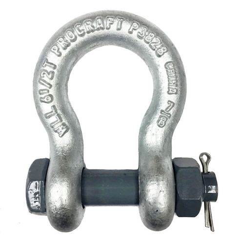 7/8 inch Procraft Load Rated Bolt Type Anchor Shackles